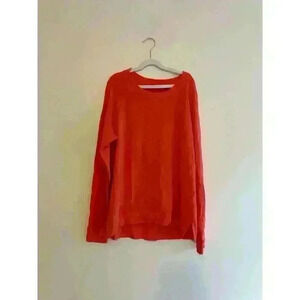 Loft Lou & Grey Signaturesoft Sweatshirt Coral/Orange Size Small